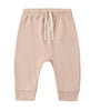 LONG SLEEVE TEE FLORAL VINE + DRAWSTRING PANT DUSTY ROSE