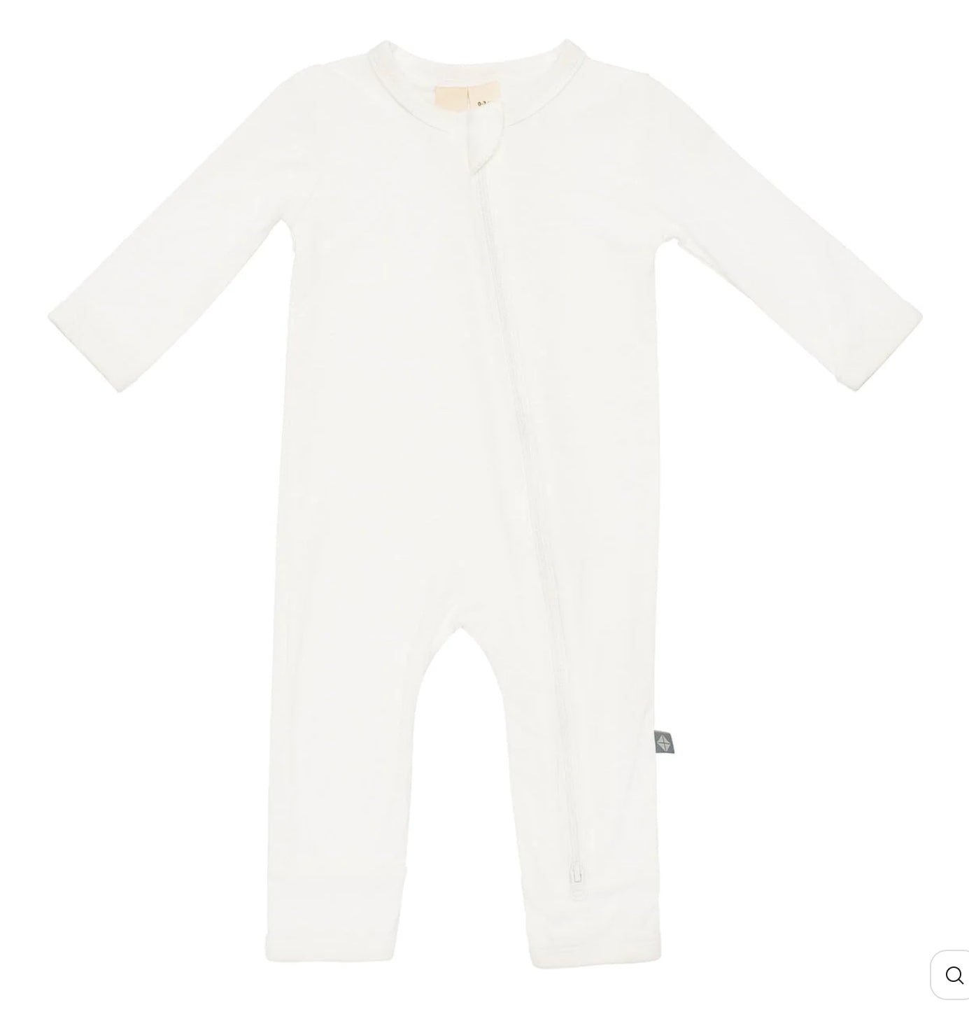 Kyte Baby Zippered Romper in Cloud