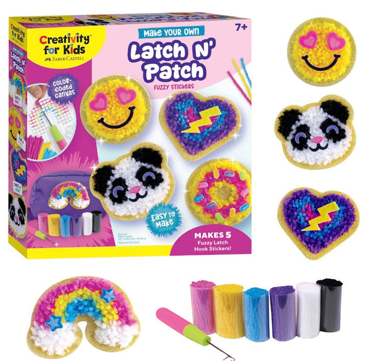 Make Your Own Latch N' Patch Fuzzy Stickers