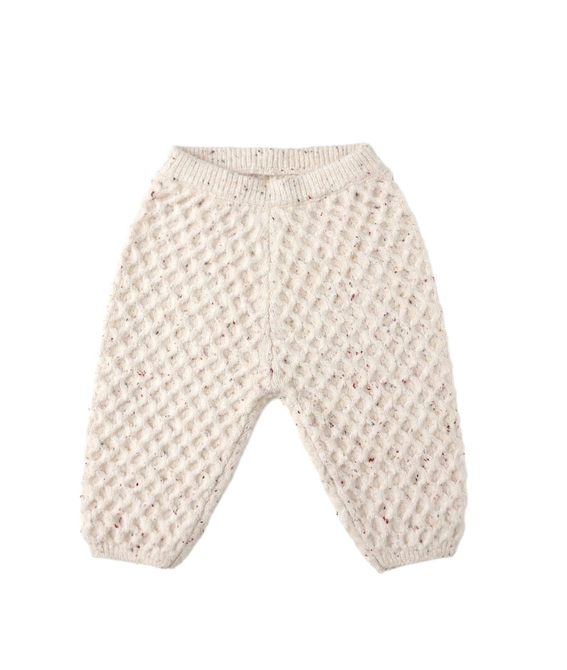 NATURAL SPECKLED KNIT PANT