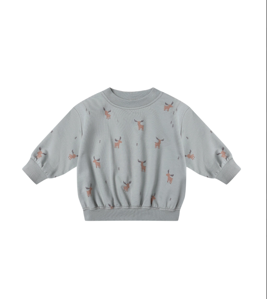 RELAXED SWEATSHIRT+ SWEATPANT SET|| MOOSE