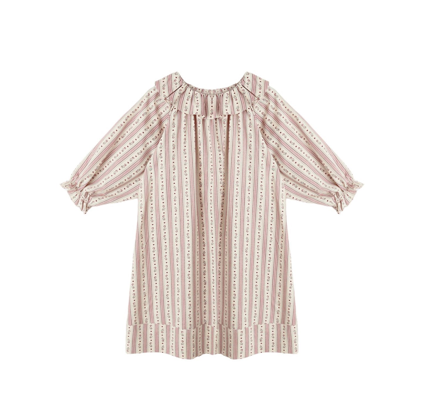 CANDY CANE STRIPE GIRL'S NIGHTGOWN ||