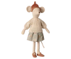 Maileg Mouse, Medium - Skirt and sweater