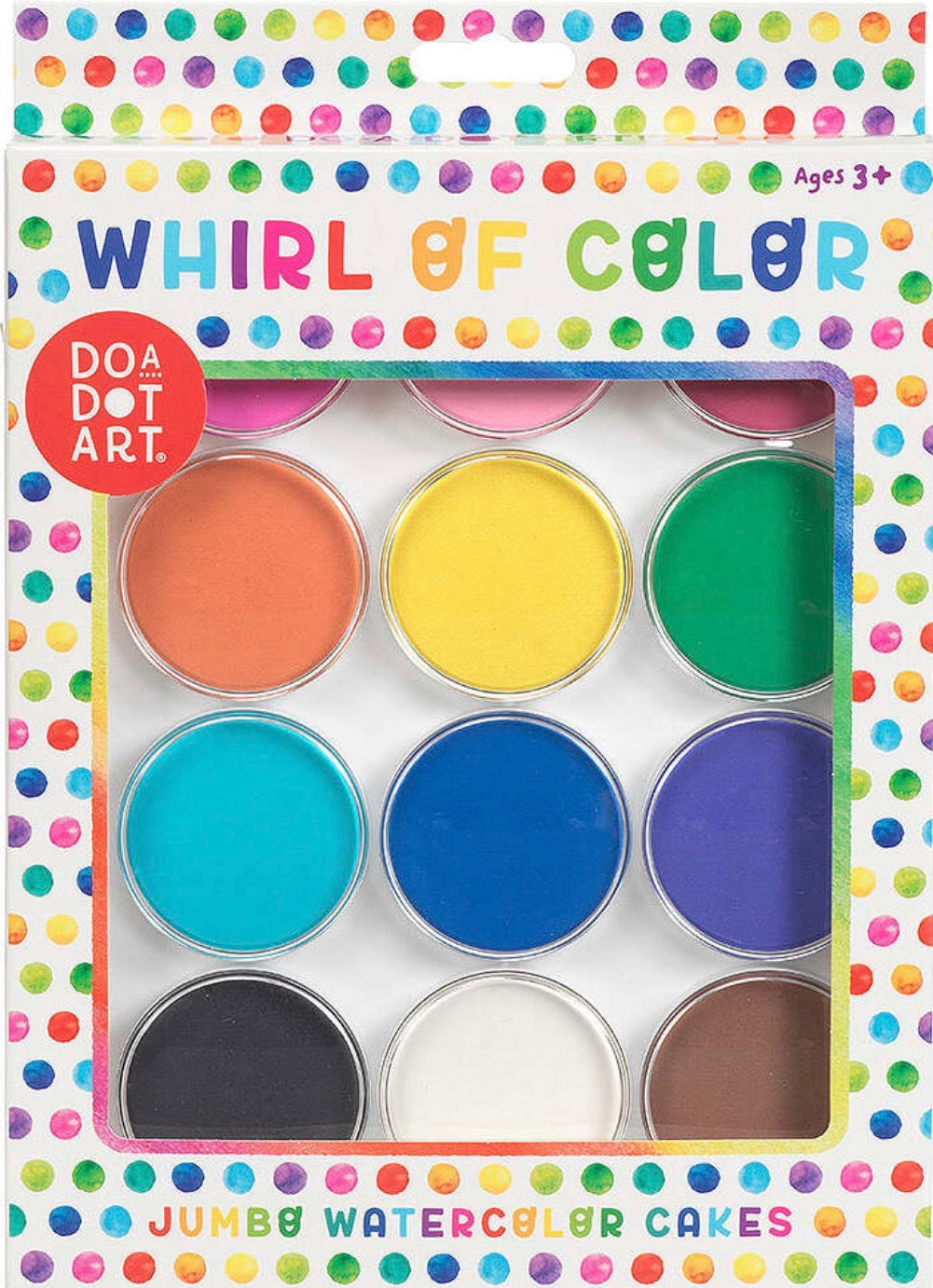 Whirl of Color Jumbo Watercolor Cakes