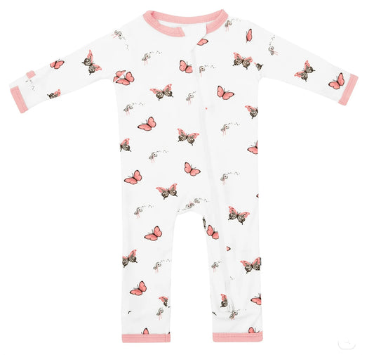 Kyte Baby Zippered Romper in Butterfly