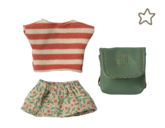 Clothes and bag, Big sister mouse - Green