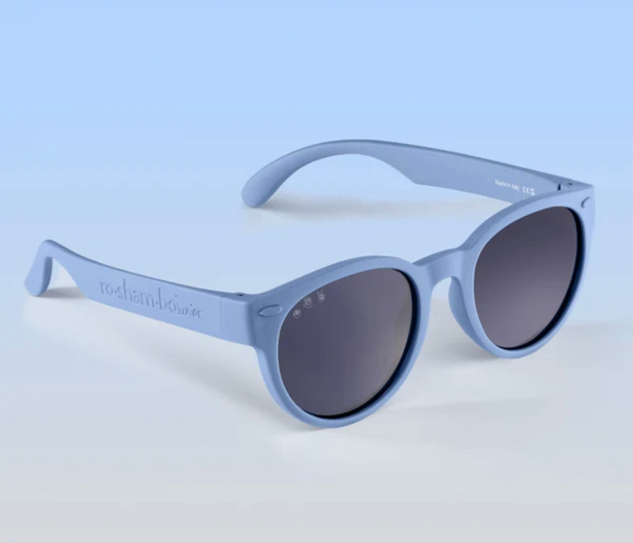 Cloudy Blue Sunglasses: Toddler (Ages 2-4) / Grey Polarized Lens