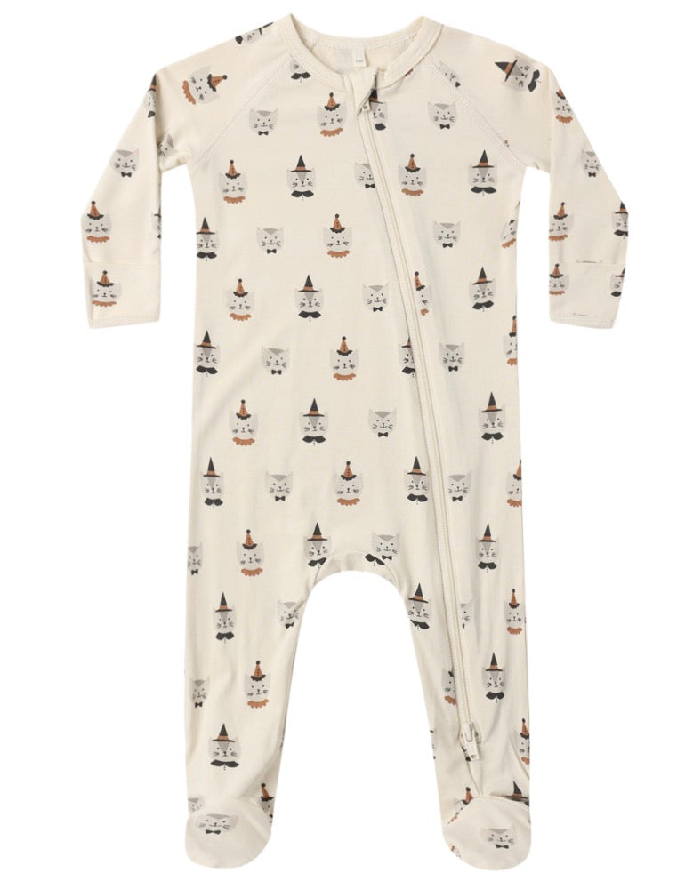 BAMBOO ZIP FOOTIE COSTUME KITTENS