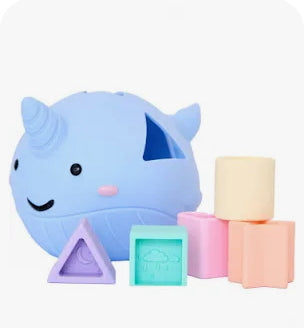 Jellystone Narwhal Shape Sorter - Pastel