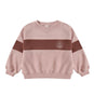 PANEL STRIPE SWEATSHIRT ROSEWOOD