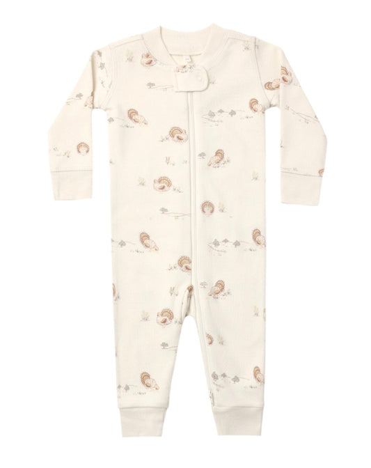 ZIP LONG SLEEVE SLEEPER TURKEY