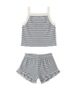 EVIE TANK + SHORTIE SET OCEAN STRIPE
