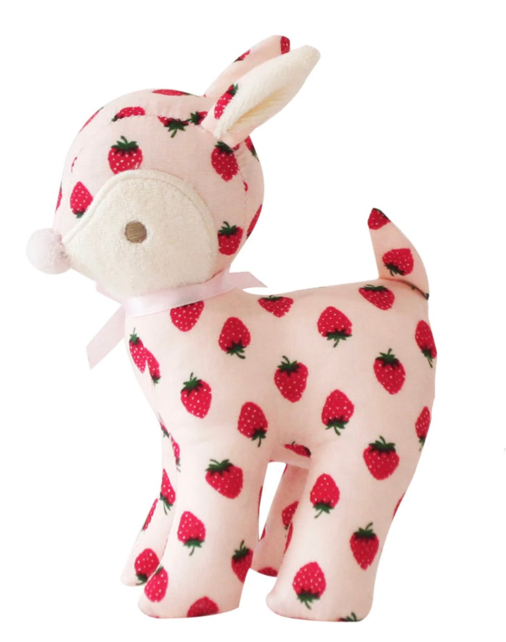 Baby Deer Rattle Strawberry