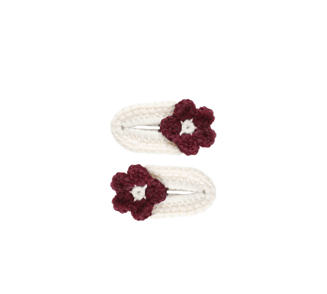 CLIPS CROCHET || BURGUNDY