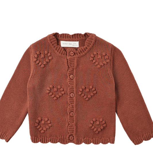 KNIT CARDIGAN || RED