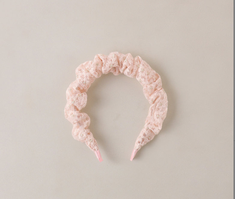GATHERED HEADBAND COTTON CANDY