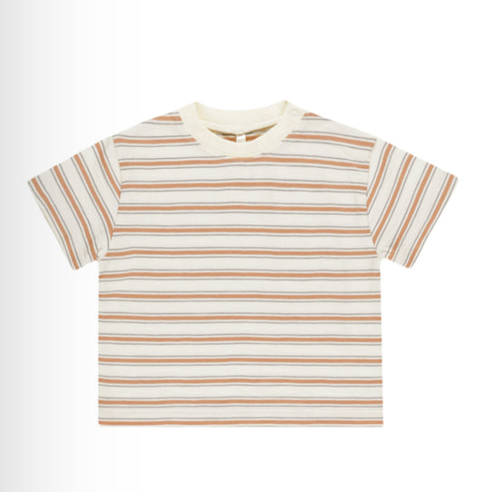 Relaxed Tee Grapefruit Stripe