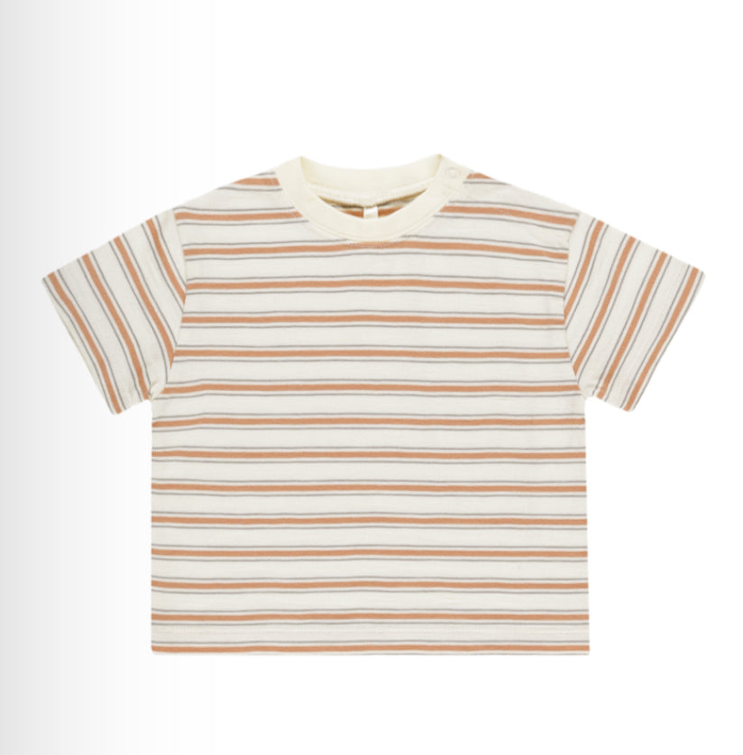 Relaxed Tee Grapefruit Stripe