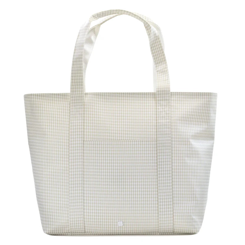 JUMBO TOTE - X-LARGE TOTE GINGHAM PEARL GREY