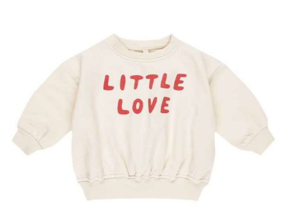 Relaxed Fleece Sweatshirt Little Love and Sweatpant ||