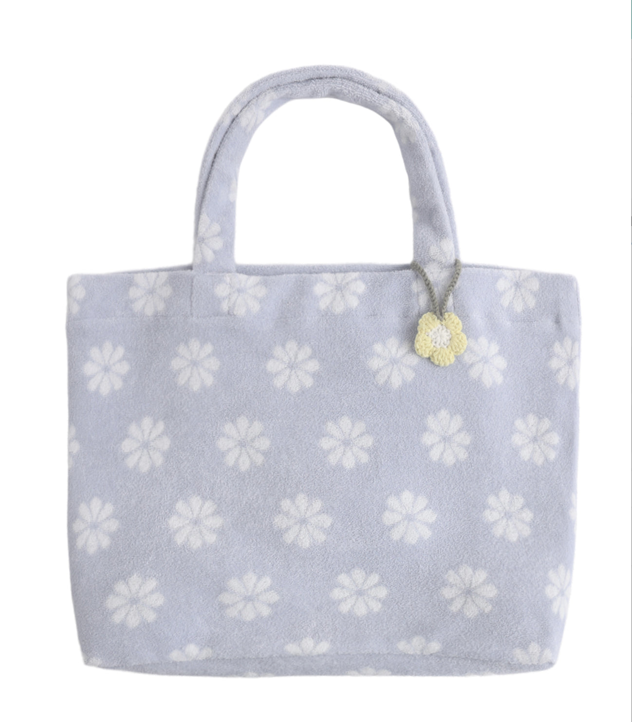 TERRY BEACH BAG periwinkle daisy