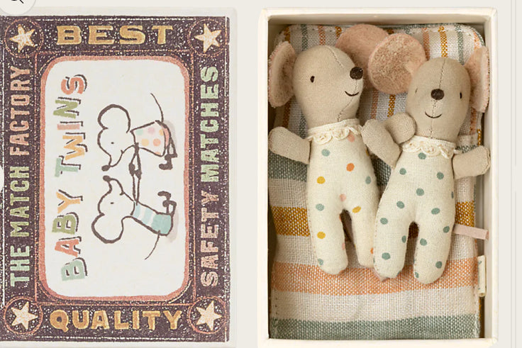 Twins, Baby mice in matchbox