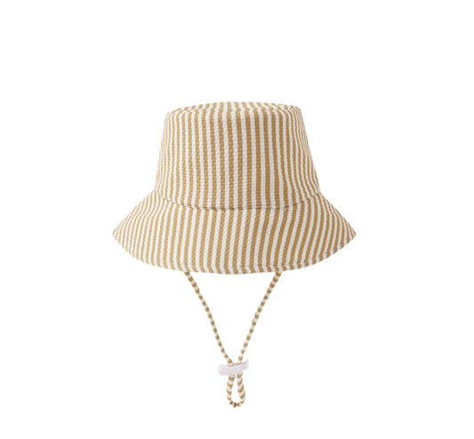 BUCKET HAT HONEY STRIPE SMALL