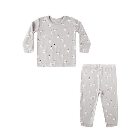 BAMBOO PAJAMA SET || Snowmen