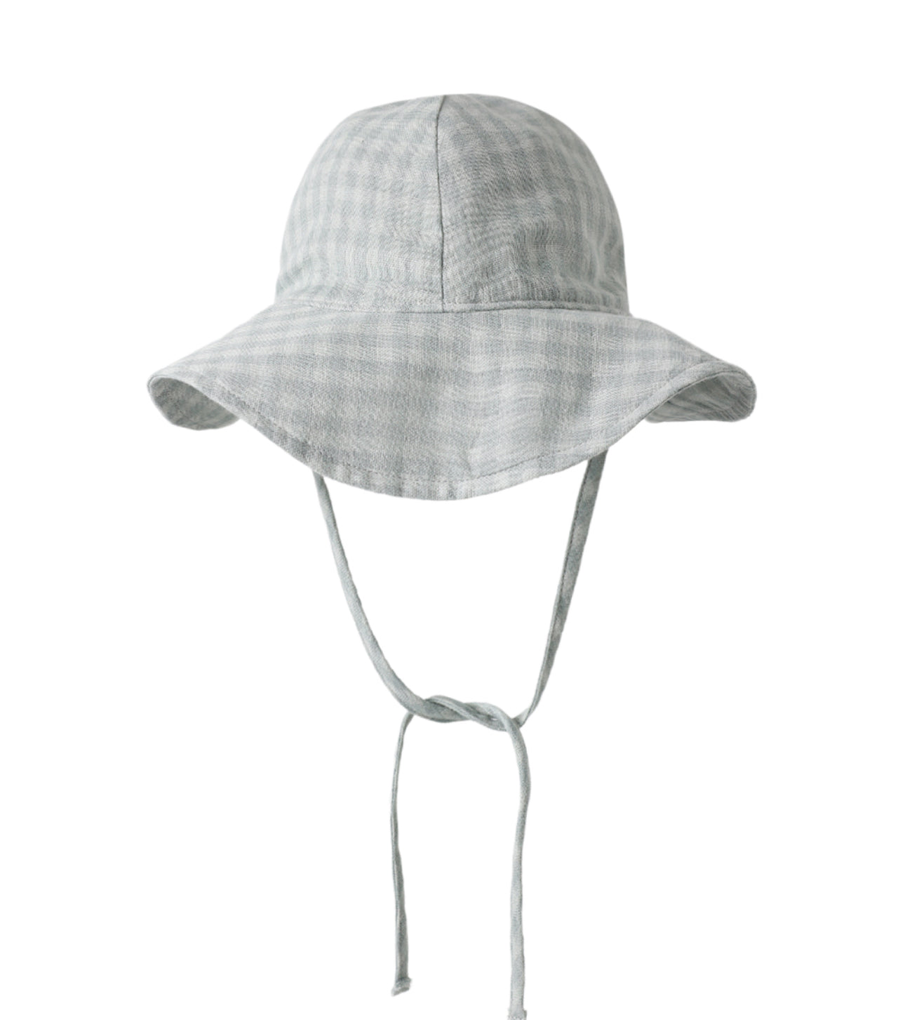 FLOPPY SUN HAT GREEN GINGHAM