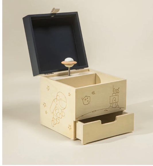 Wooden Musical Souvenir Box - Space