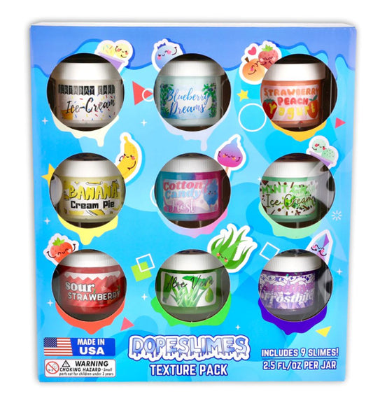 Dope Slime- Best Sellers Texture 9 Pack