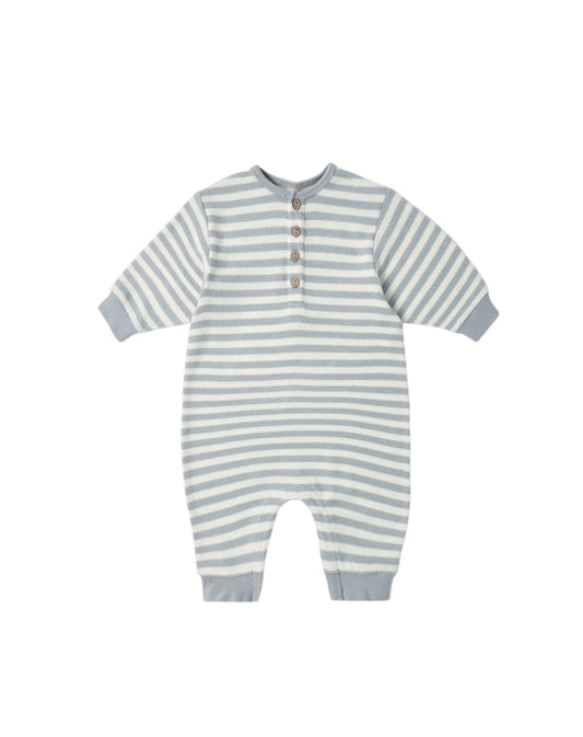 BLUE STRIPE RELAXED JUMPSUIT