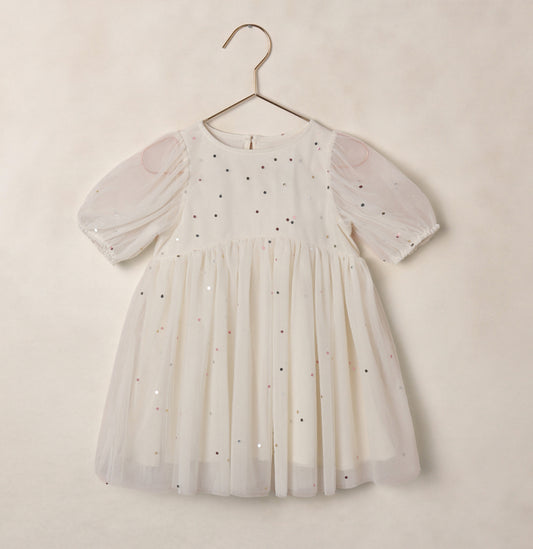 LUNA DRESS CONFETTI- Evergreen Piece