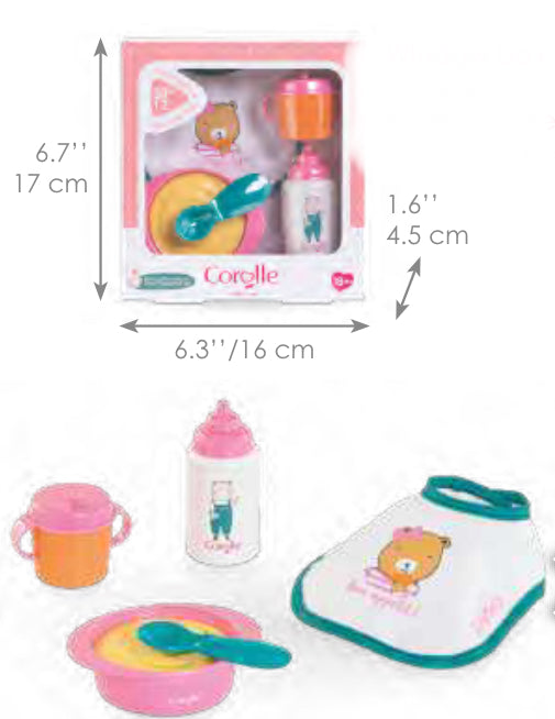 Corolle BB 12” Mealtime Set Pink