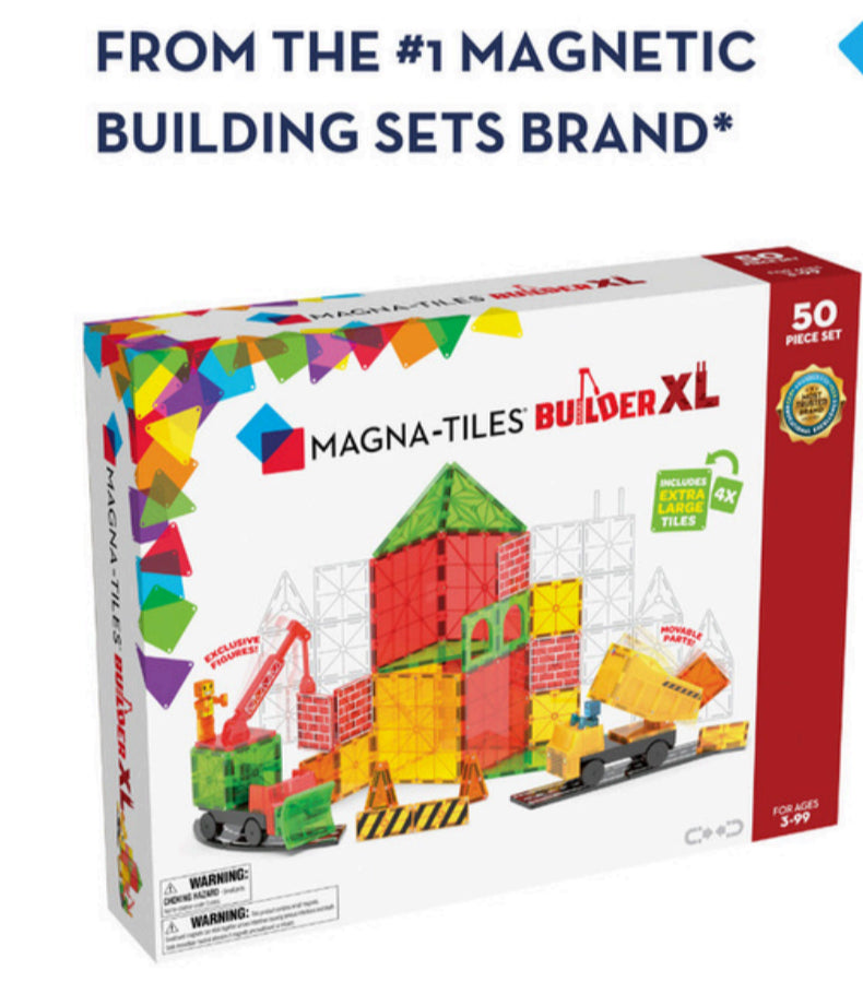 MAGNA-TILES Builder XL 50-Piece Set