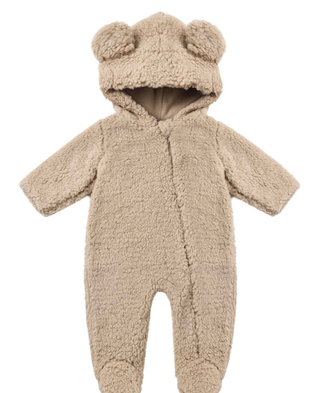 BEAR JUMPSUIT LATTE