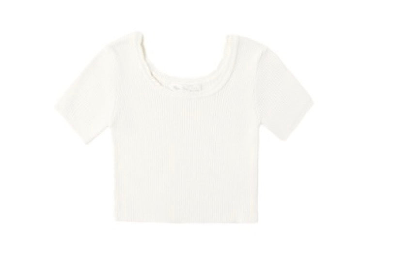 SCALLOP TEE NATURAL