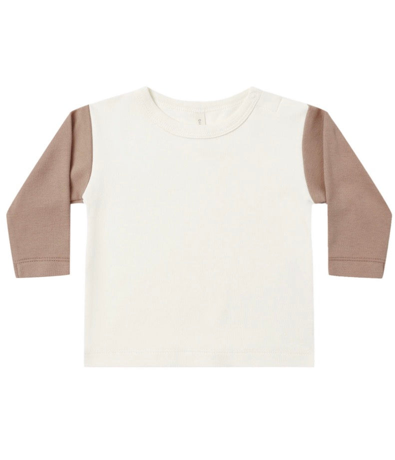 LONG SLEEVE RAGLAN TEE ALMOND
