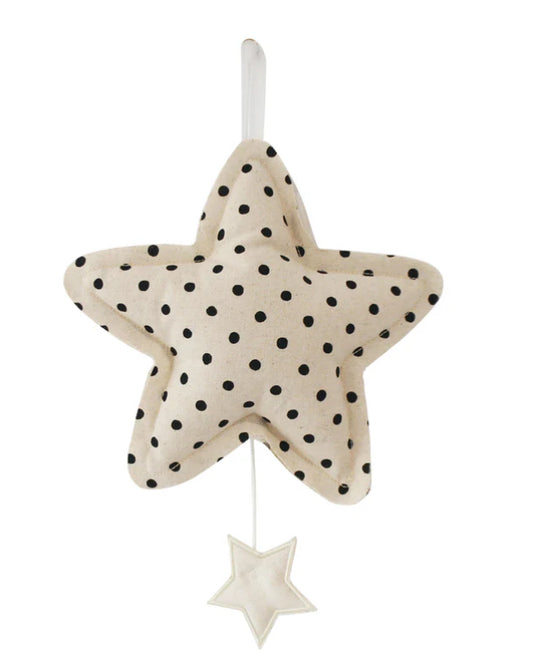 Star Musical 'Let it Be' Black Linen Spot