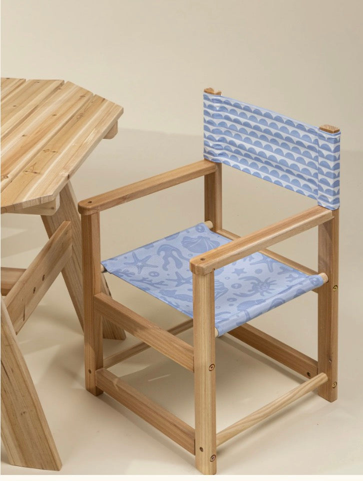 Kids’ Patio Set 4 Chairs and umbrella –Under the Sea