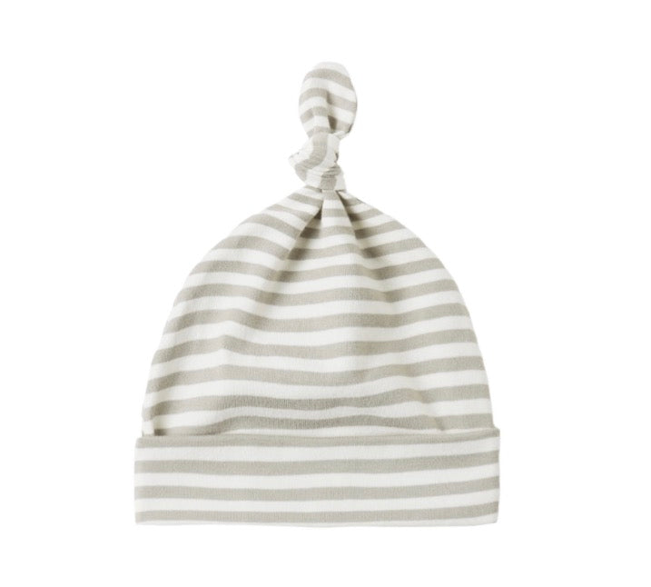 KNOTTED BABY HAT LAUREL STRIPE