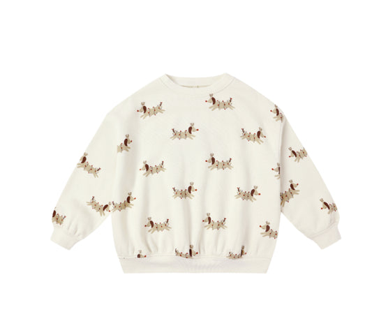 CHRISTMAS DOGS RELAXED SWEATSHIRT