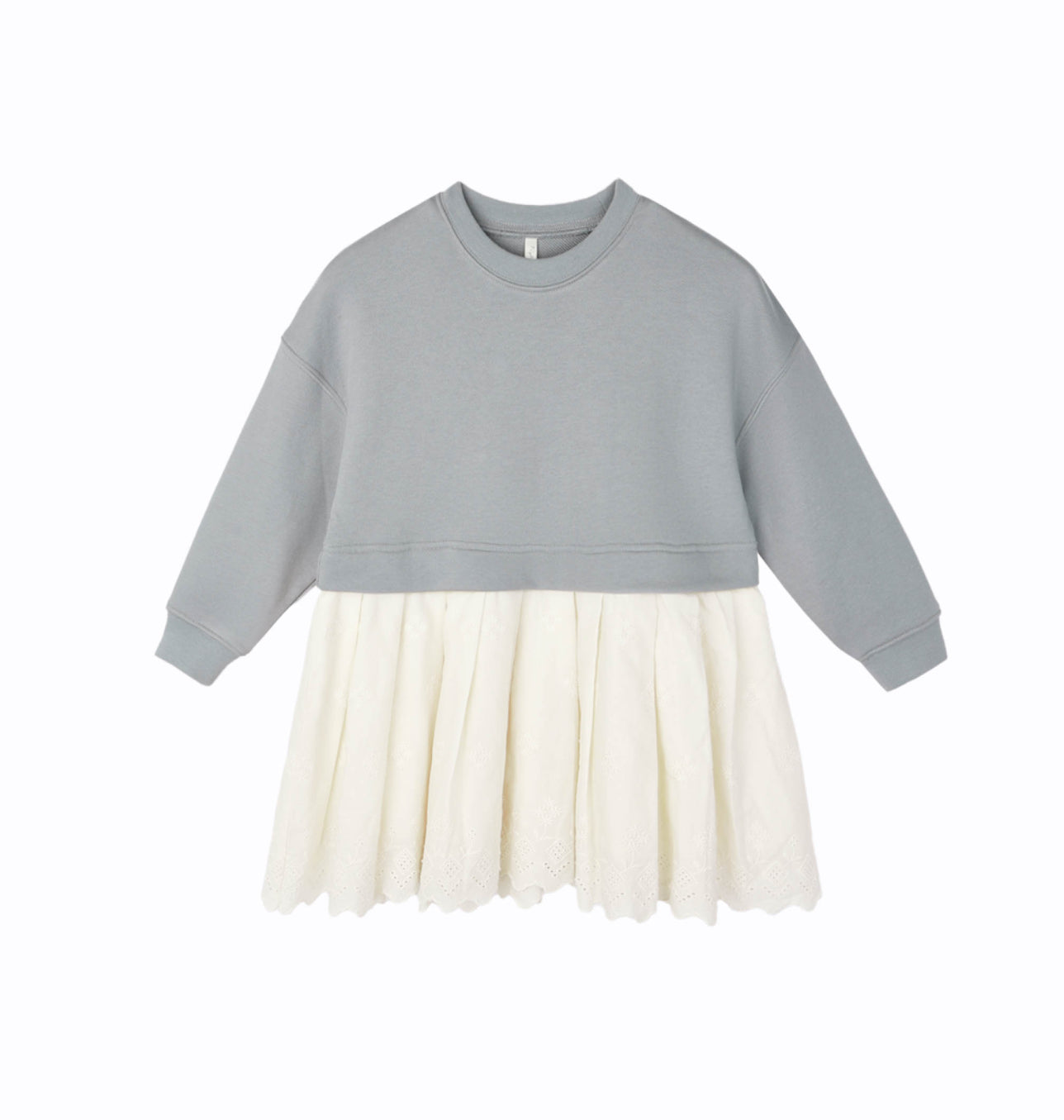 SWEATSHIRT DRESS || DUSTY BLUE