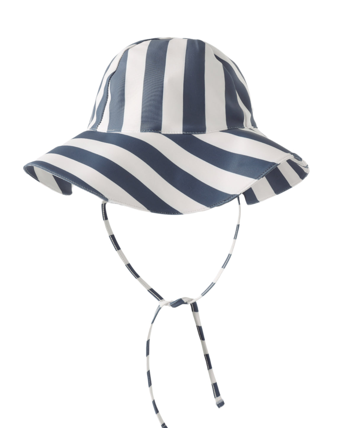FLOPPY SWIM HAT NAVY STRIPE