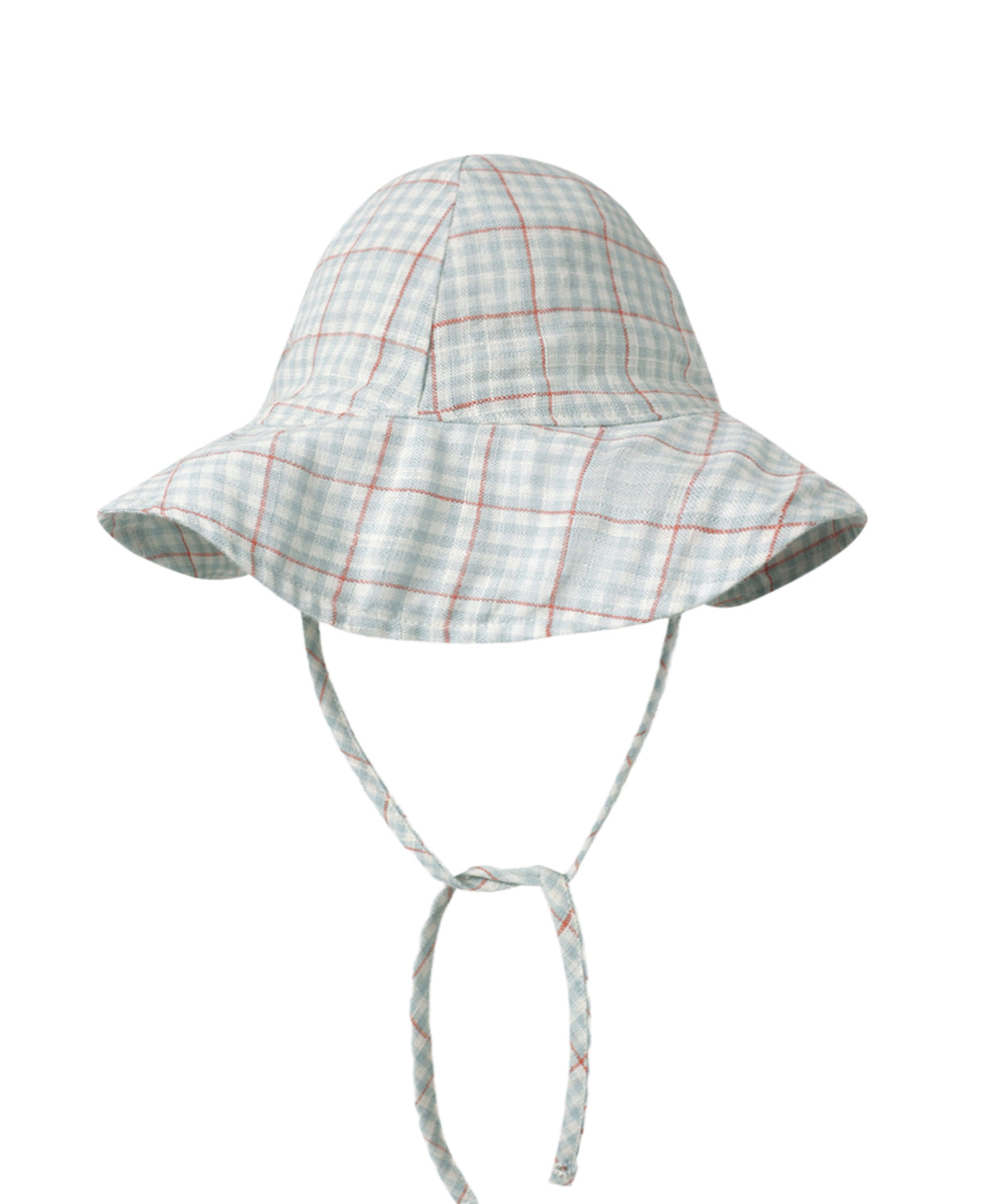 FLOPPY SUN HAT LIGHT BLUE PLAID