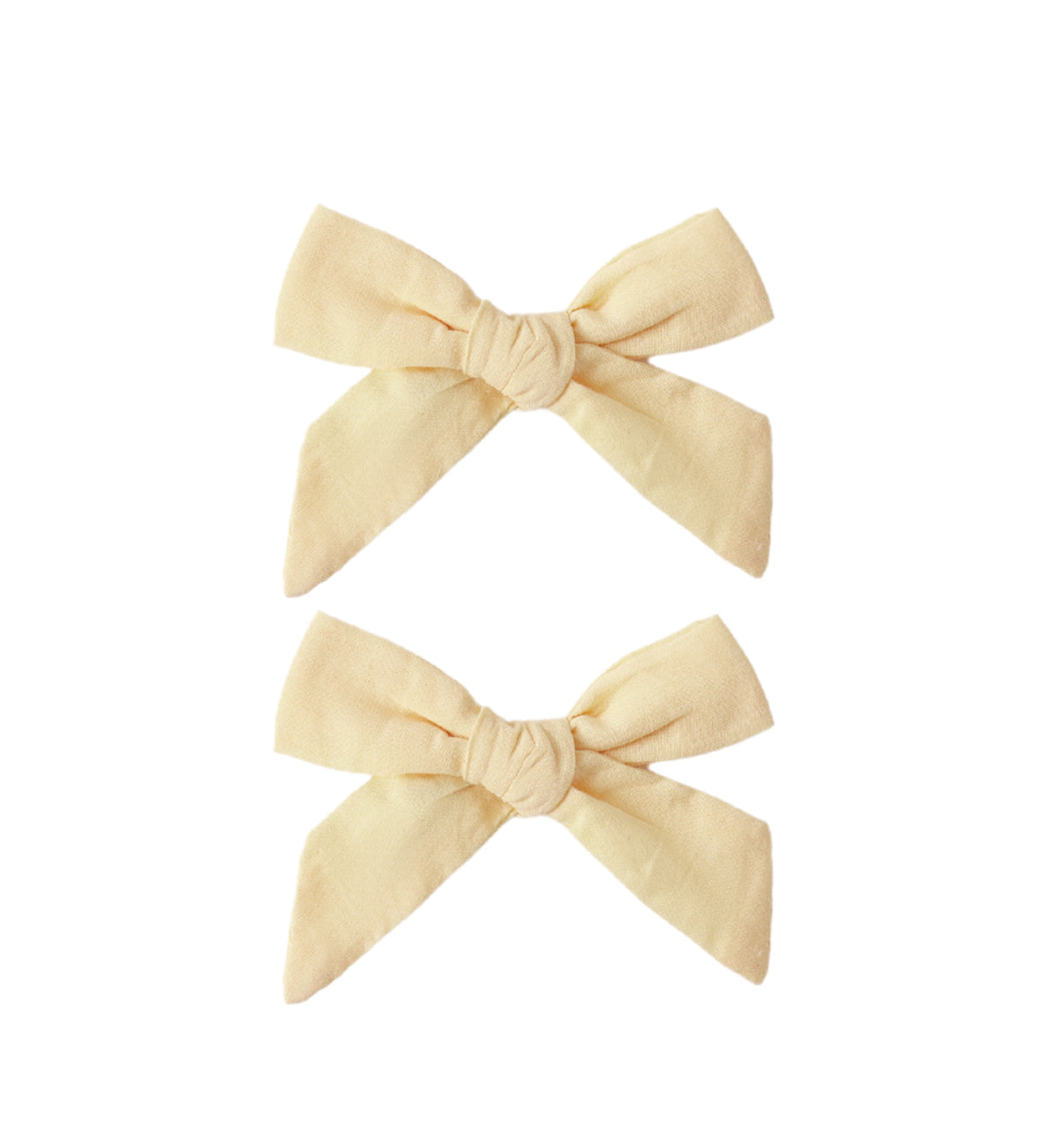 BOWS, SET OF 2 LEMON