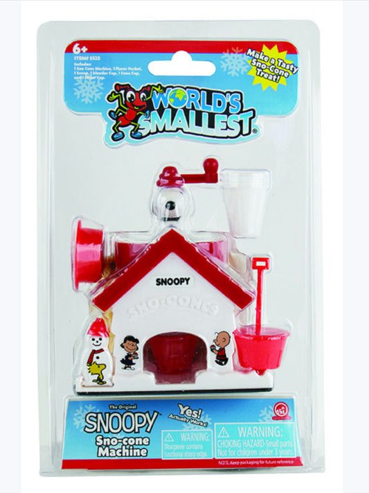 World's Smallest Snoopy Sno-Cone Machine