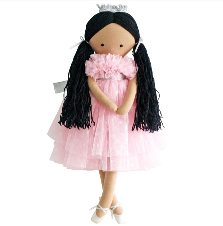 Penelope Princess Pink Spot Tulle Dress up doll with removable clothes