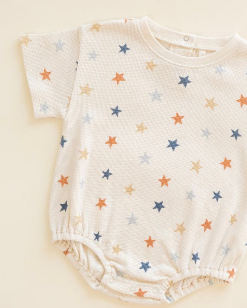RELAXED BUBBLE ROMPER STARS