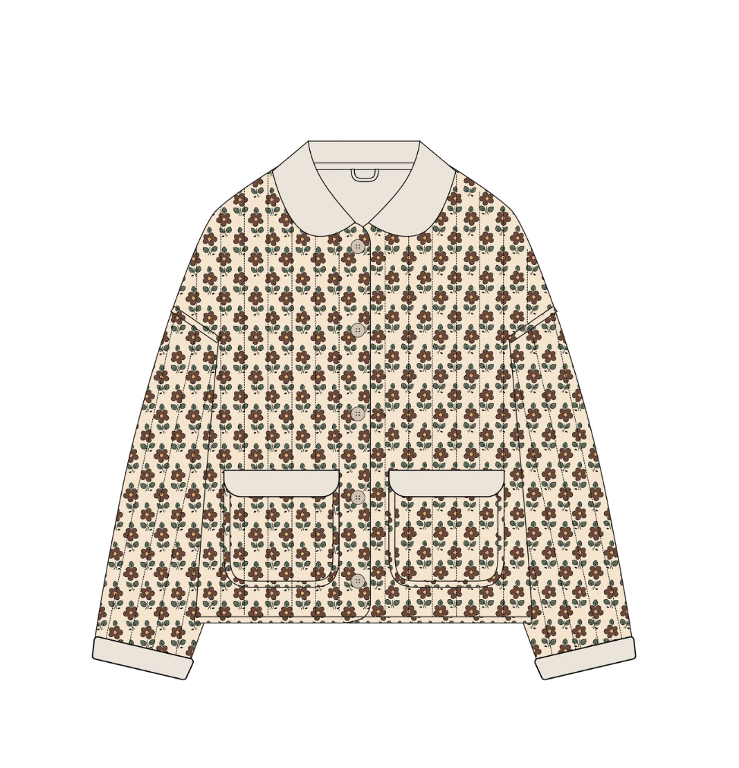 HARVEST FLORAL QUILTED COAT